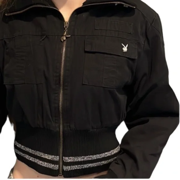 Vintage💥PLAYBOY Bomber Jacket - Picture 1 of 16